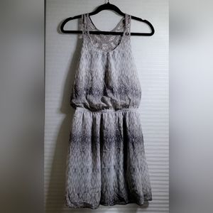 Express Gray print lace dress, size small